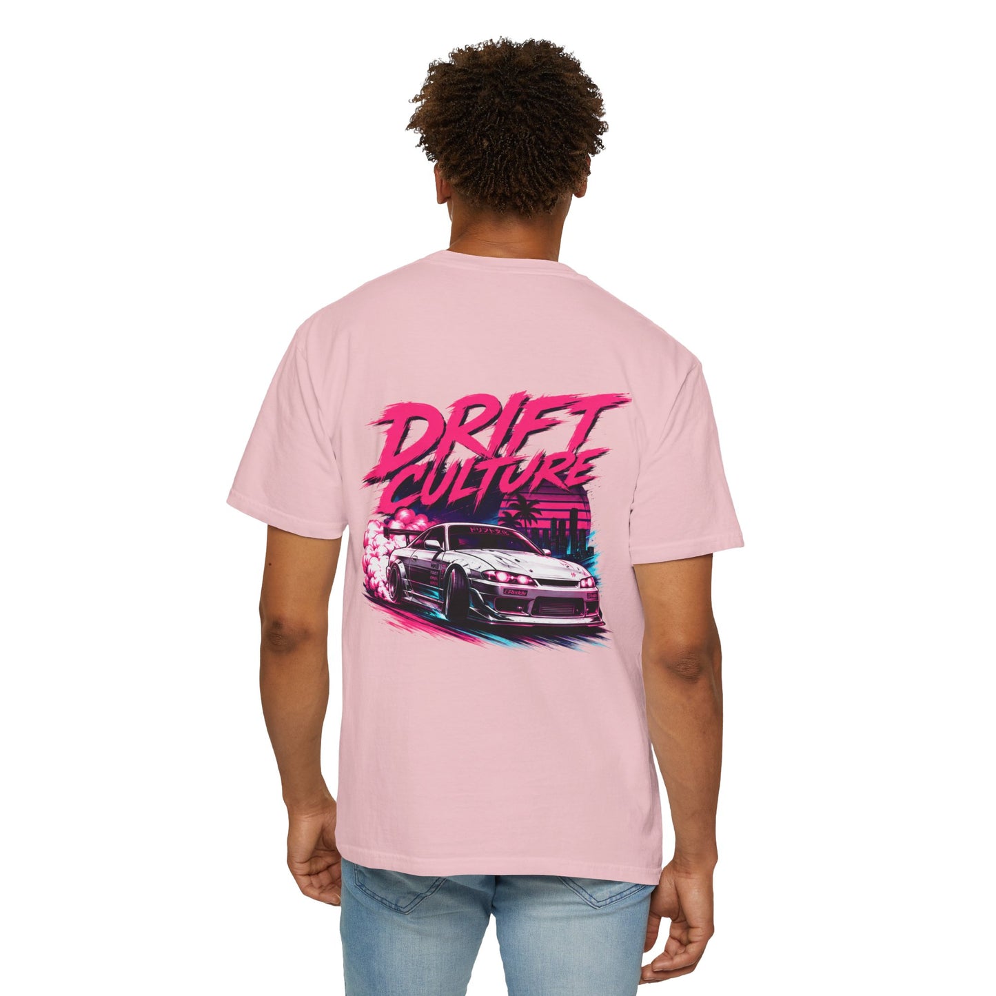 Drift Culture JDM Streetwear T-Shirt – 90s Retro Japanese Drift Car Graphic Tee, Cyberpunk Anime Urban Apparel, Heavyweight Cotton Shirt