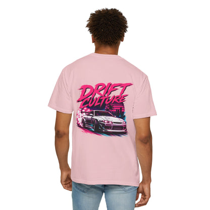 Drift Culture JDM Streetwear T-Shirt – 90s Retro Japanese Drift Car Graphic Tee, Cyberpunk Anime Urban Apparel, Heavyweight Cotton Shirt
