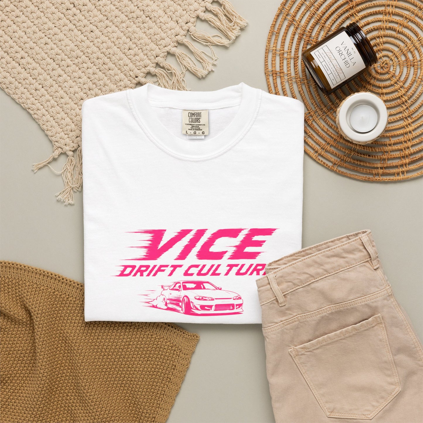 Drift Culture JDM Streetwear T-Shirt – 90s Retro Japanese Drift Car Graphic Tee, Cyberpunk Anime Urban Apparel, Heavyweight Cotton Shirt