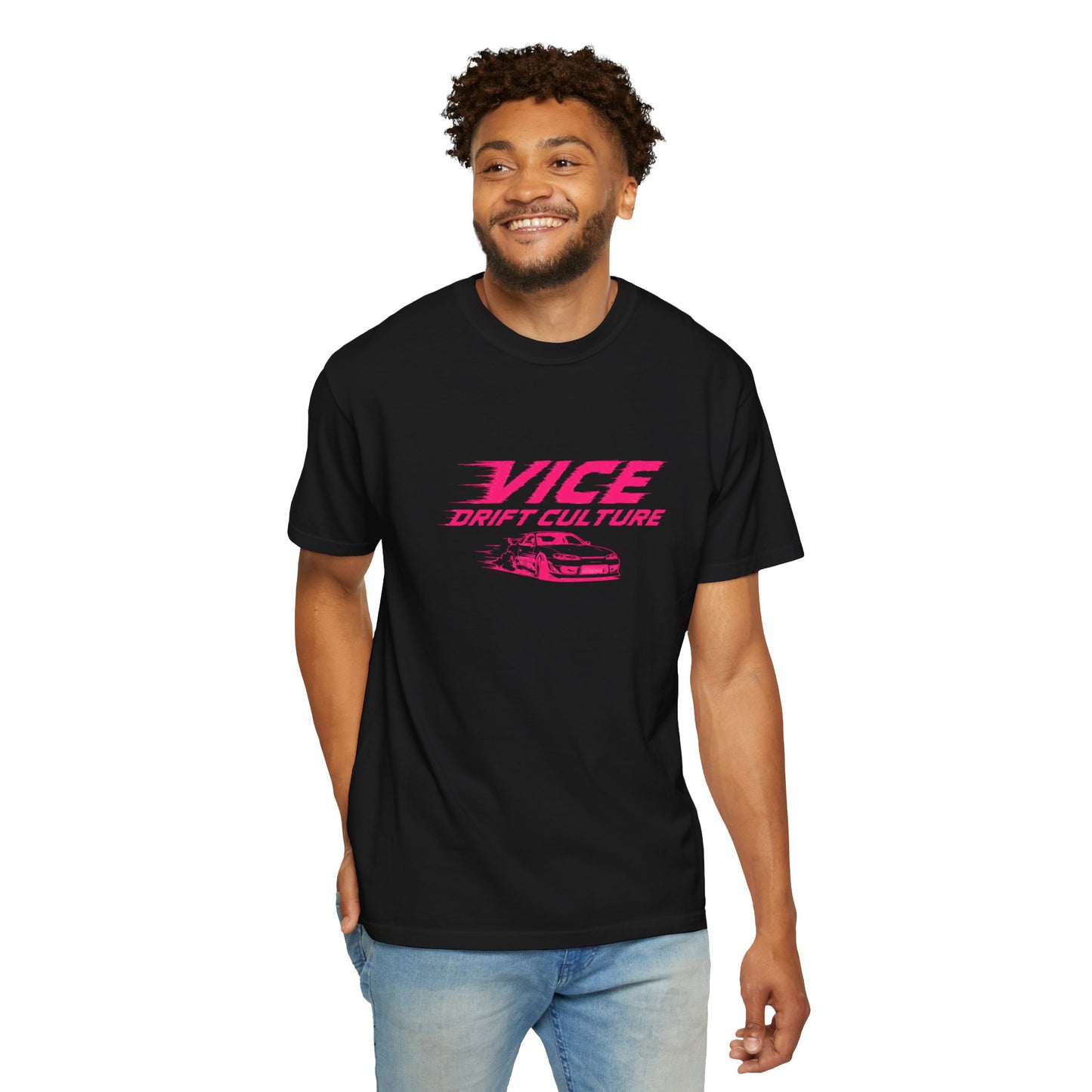 Drift Culture JDM Streetwear T-Shirt – 90s Retro Japanese Drift Car Graphic Tee, Cyberpunk Anime Urban Apparel, Heavyweight Cotton Shirt