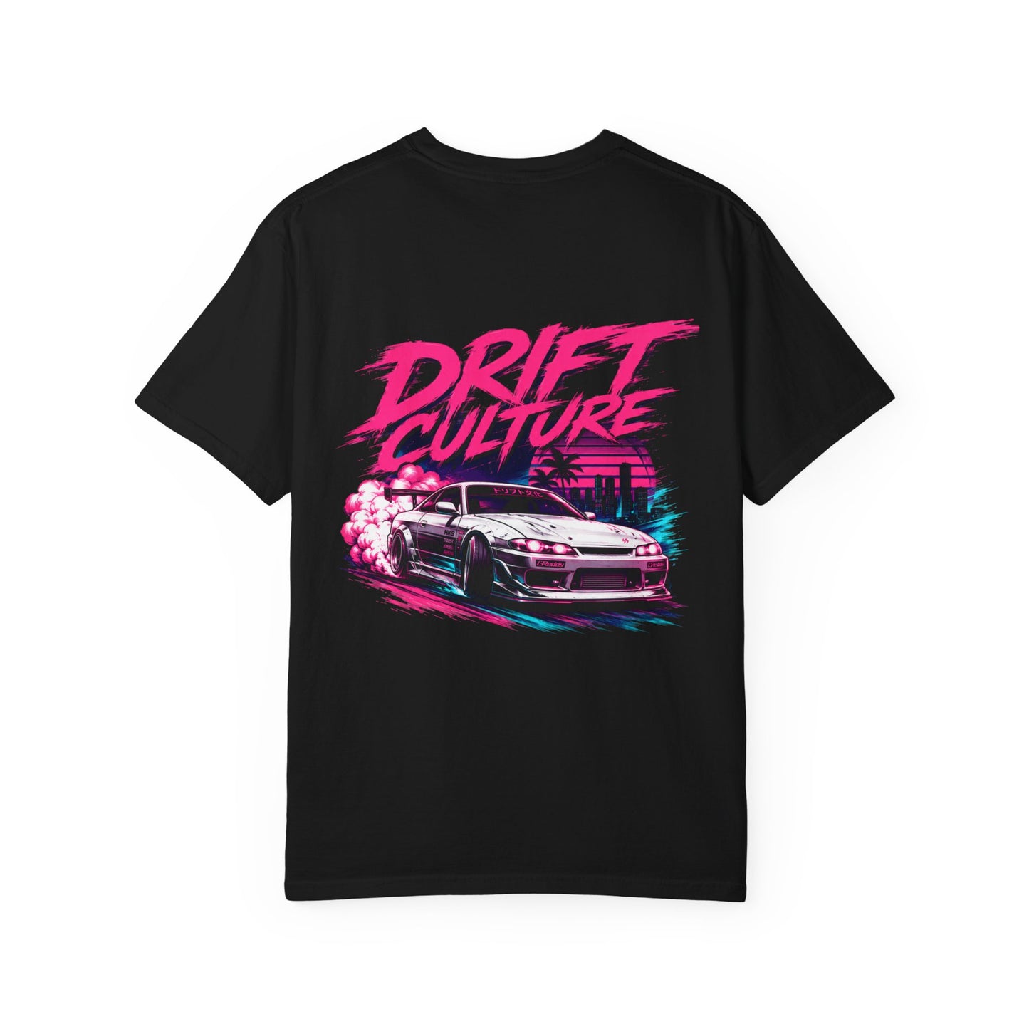 Drift Culture JDM Streetwear T-Shirt – 90s Retro Japanese Drift Car Graphic Tee, Cyberpunk Anime Urban Apparel, Heavyweight Cotton Shirt