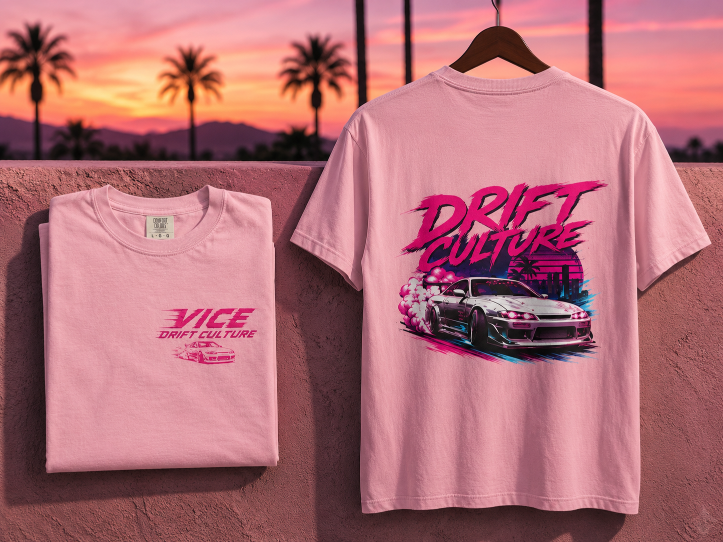 Drift Culture JDM Streetwear T-Shirt – 90s Retro Japanese Drift Car Graphic Tee, Cyberpunk Anime Urban Apparel, Heavyweight Cotton Shirt