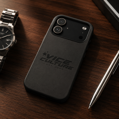 Vice Culture Premium Leather Phone Case – Minimalist JDM Streetwear Protective Smartphone Cover