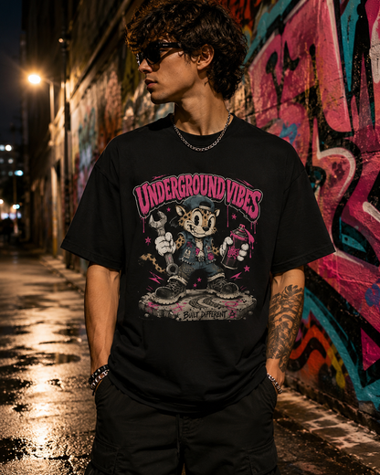 Underground Vibes Vintage Streetwear Graphic Tee – Retro Urban Custom Car T-Shirt