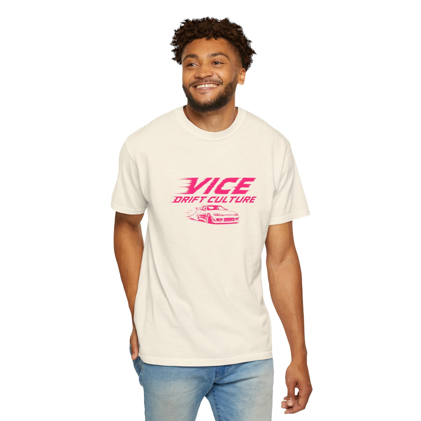 Drift Culture JDM Streetwear T-Shirt – 90s Retro Japanese Drift Car Graphic Tee, Cyberpunk Anime Urban Apparel, Heavyweight Cotton Shirt