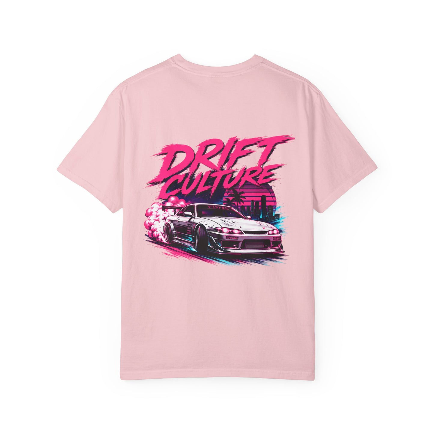 Drift Culture JDM Streetwear T-Shirt – 90s Retro Japanese Drift Car Graphic Tee, Cyberpunk Anime Urban Apparel, Heavyweight Cotton Shirt