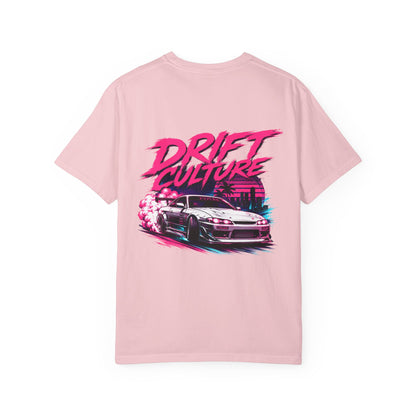 Drift Culture JDM Streetwear T-Shirt – 90s Retro Japanese Drift Car Graphic Tee, Cyberpunk Anime Urban Apparel, Heavyweight Cotton Shirt