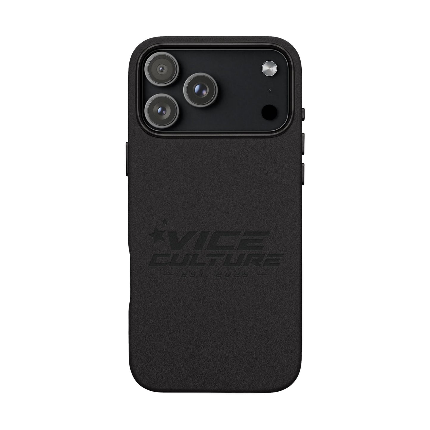 Vice Culture Premium Leather Phone Case – Minimalist JDM Streetwear Protective Smartphone Cover