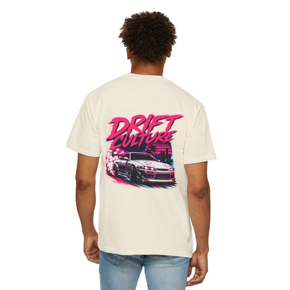 Drift Culture JDM Streetwear T-Shirt – 90s Retro Japanese Drift Car Graphic Tee, Cyberpunk Anime Urban Apparel, Heavyweight Cotton Shirt