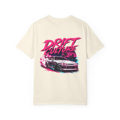 Drift Culture JDM Streetwear T-Shirt – 90s Retro Japanese Drift Car Graphic Tee, Cyberpunk Anime Urban Apparel, Heavyweight Cotton Shirt
