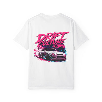 Drift Culture JDM Streetwear T-Shirt – 90s Retro Japanese Drift Car Graphic Tee, Cyberpunk Anime Urban Apparel, Heavyweight Cotton Shirt