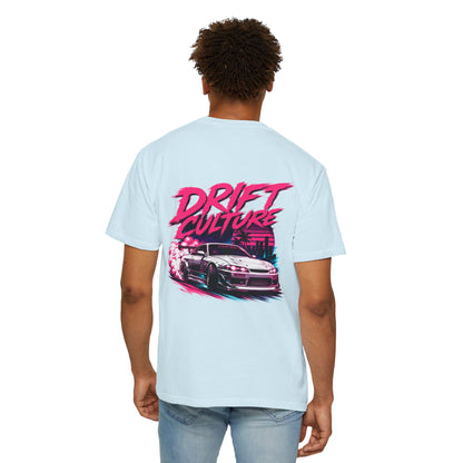 Drift Culture JDM Streetwear T-Shirt – 90s Retro Japanese Drift Car Graphic Tee, Cyberpunk Anime Urban Apparel, Heavyweight Cotton Shirt